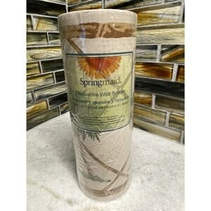 1 Springmaid Palm Tree Breeze Bamboo 15 Ft x 6.87" Wallpaper Border Prepasted